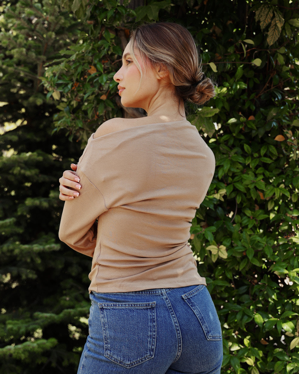 Eternal Classic Asymmetrical Top | Beige