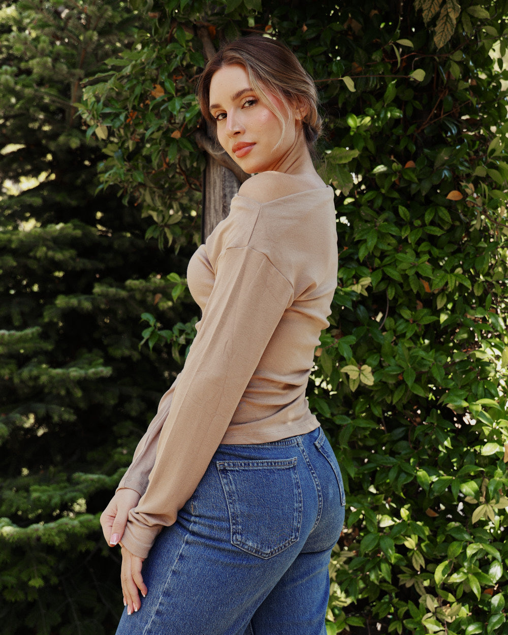 Eternal Classic Asymmetrical Top | Beige