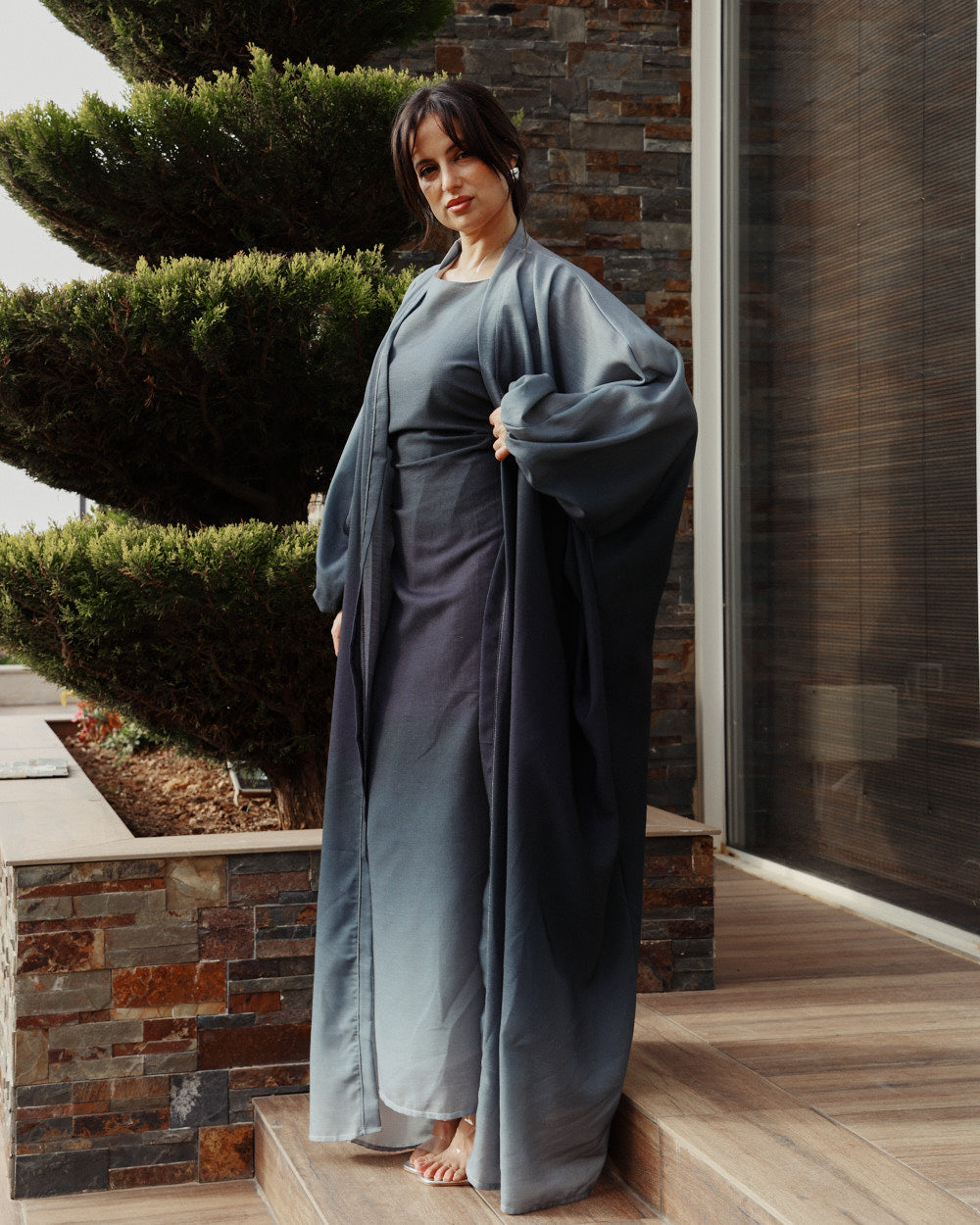 Shadow Drift Abaya
