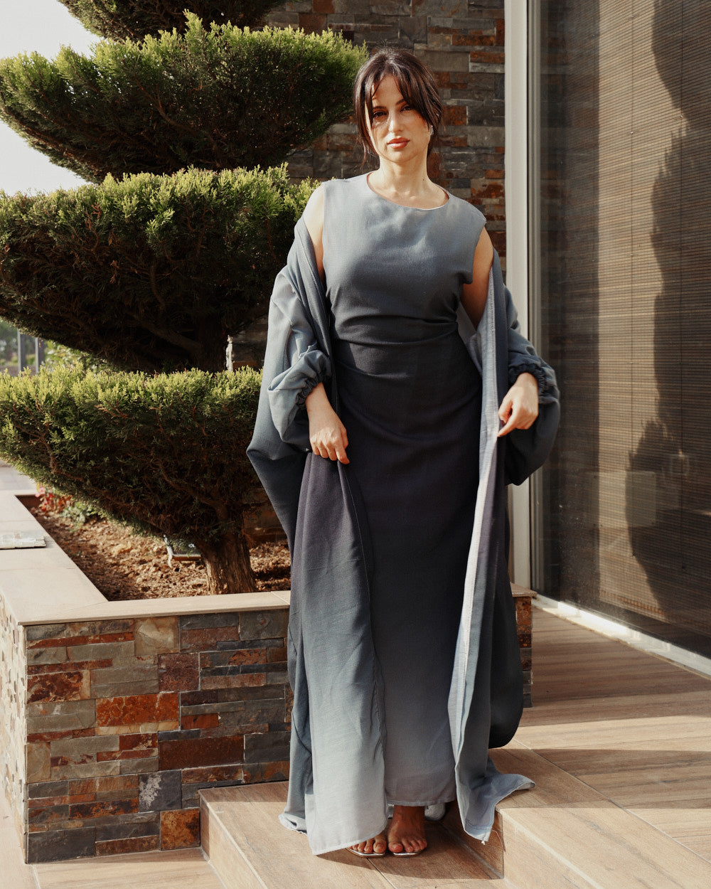 Shadow Drift Abaya