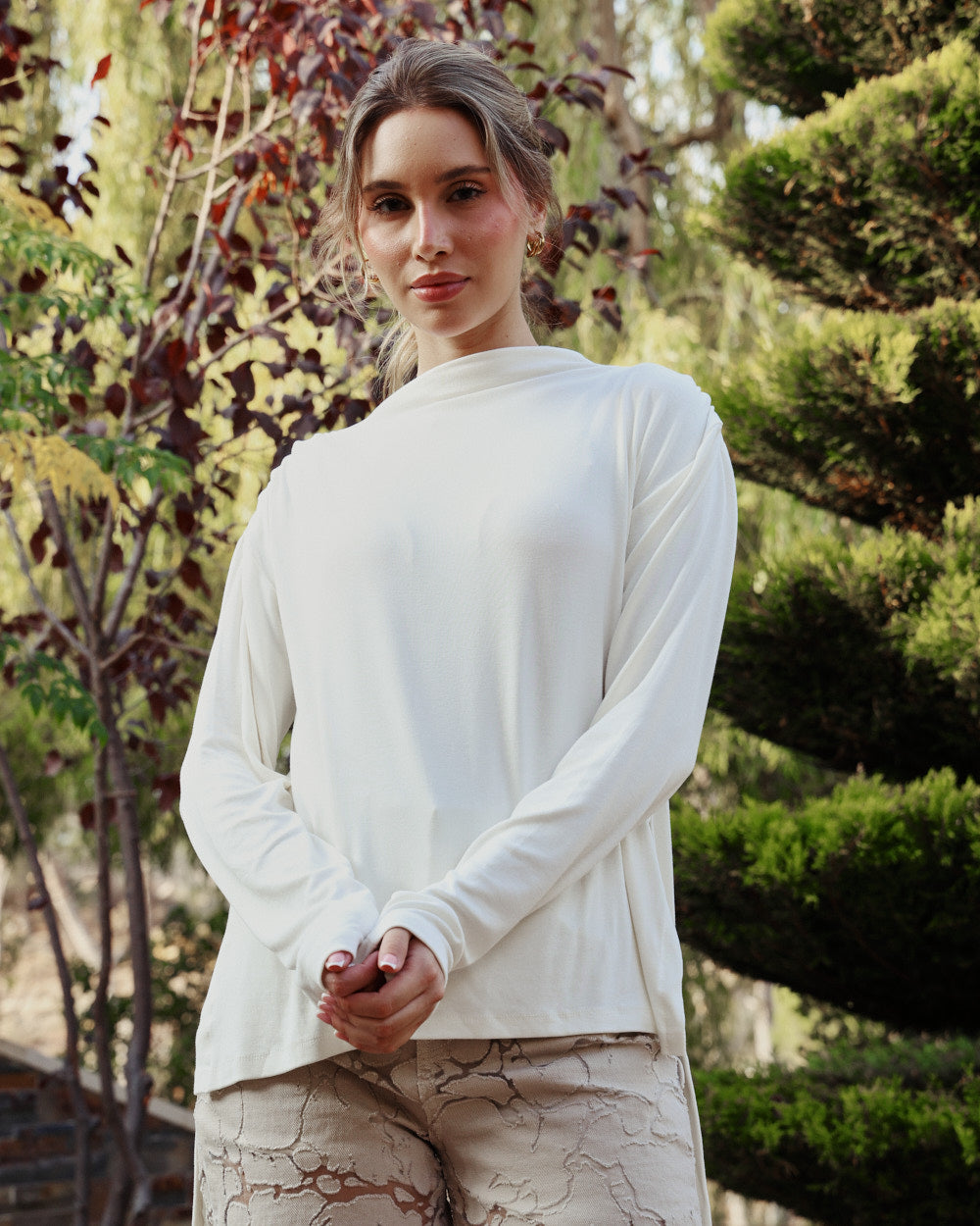 Back Talk Top | White