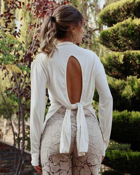 Back Talk Top | White