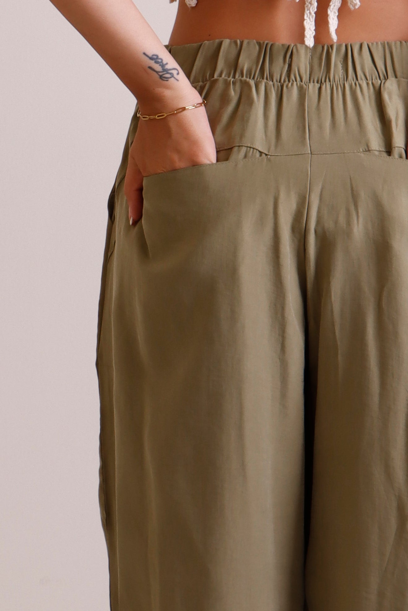 Olive basil pants