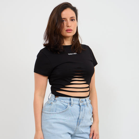 Cut To The Chase Top | Black